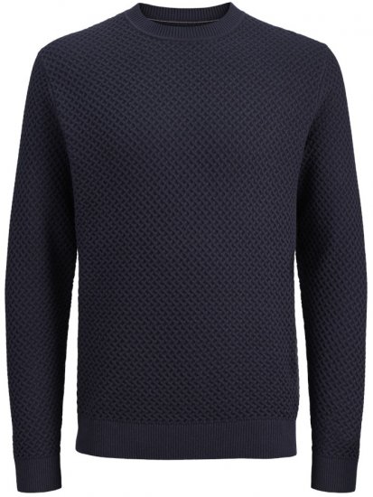 Jack & Jones Barkley Crew Neck Knitted Sweater Night Sky - Bluzy & bluzy z kapturem - Bluzy & Bluzy z kapturem 2XL-12XL