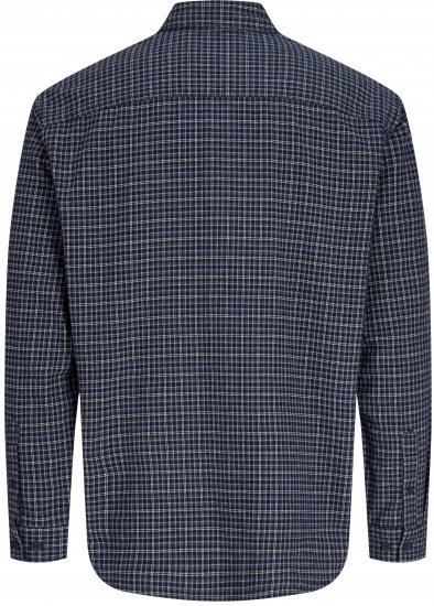 Jack & Jones Carter Check Shirt Navy Blazer - Koszule - Koszule 2XL-10XL