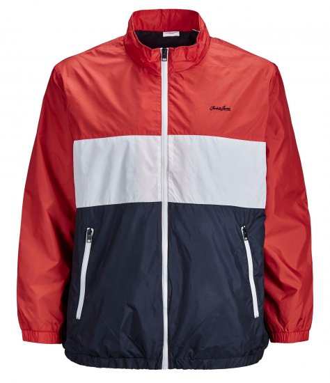 Jack & Jones Hunter Light Jacket Red - Kurtki Męskie Duże Rozmiary - Kurtki Duże rozmiary 2XL-8XL