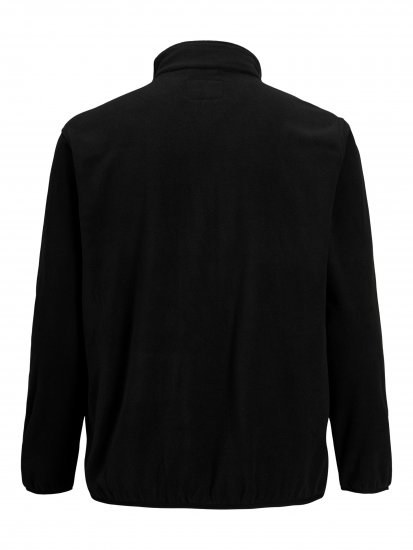 Jack & Jones Hype Fleece Black - Kurtki Męskie Duże Rozmiary - Kurtki Duże rozmiary 2XL-8XL