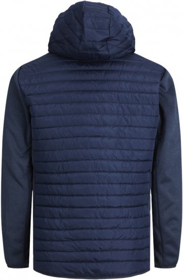 Jack & Jones MULTI QUILTED SET-IN Sleeves Jacket Navy Blazer - Kurtki Męskie Duże Rozmiary - Kurtki Duże rozmiary 2XL-8XL