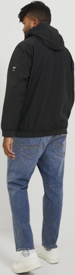 Jack & Jones BASIC Water-Resistant Softshell Jacket Black - Kurtki Męskie Duże Rozmiary - Kurtki Duże rozmiary 2XL-8XL