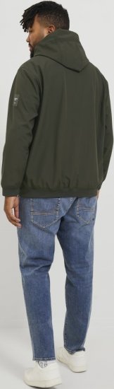 Jack & Jones BASIC Water-Resistant Softshell Jacket Green - Kurtki Męskie Duże Rozmiary - Kurtki Duże rozmiary 2XL-8XL