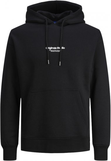 Jack & Jones ESTERBRO Hoodie Black - Bluzy & bluzy z kapturem - Bluzy & Bluzy z kapturem 2XL-12XL