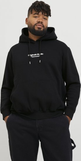 Jack & Jones ESTERBRO Hoodie Black - Bluzy & bluzy z kapturem - Bluzy & Bluzy z kapturem 2XL-12XL
