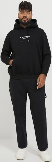 Jack & Jones ESTERBRO Hoodie Black - Bluzy & bluzy z kapturem - Bluzy & Bluzy z kapturem 2XL-12XL