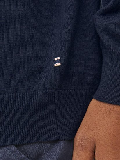 Jack & Jones BASIC Knitted Sweater Navy Blazer - Bluzy & bluzy z kapturem - Bluzy & Bluzy z kapturem 2XL-12XL