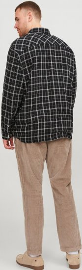 Jack & Jones JORCOZY FLANNEL CHECK SHIRT LS Black - Koszule - Koszule 2XL-10XL