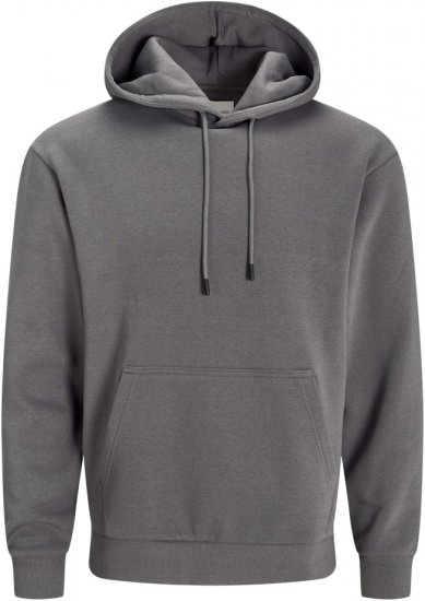 Jack & Jones BRADLEY Hoodie Grey - Bluzy & bluzy z kapturem - Bluzy & Bluzy z kapturem 2XL-12XL