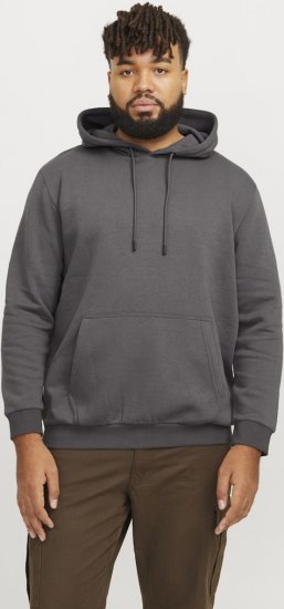 Jack & Jones BRADLEY Hoodie Grey - Bluzy & bluzy z kapturem - Bluzy & Bluzy z kapturem 2XL-12XL