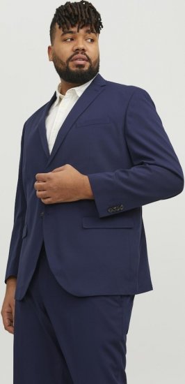 Jack & Jones FRANCO Blazer Medieval Blue - Garnitury - Garnitury dużych rozmiarach