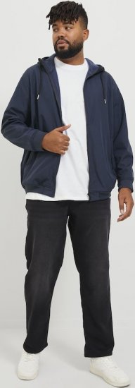 Jack & Jones BASIC Water-Resistant Softshell Jacket Navy Blazer - Kurtki Męskie Duże Rozmiary - Kurtki Duże rozmiary 2XL-8XL