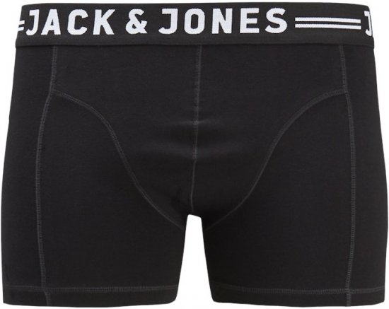 Jack & Jones SENSE Trunks 3-Pack Black - Bielizna & stroje kąpielowe - Bielizna & Stroje kąpielowe 2XL-8XL