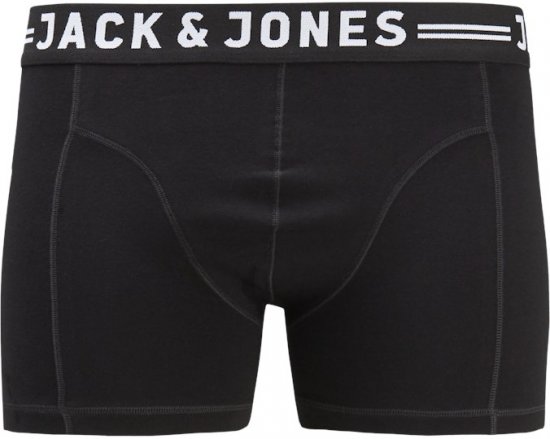 Jack & Jones SENSE Trunks 3-Pack Black - Bielizna & stroje kąpielowe - Bielizna & Stroje kąpielowe 2XL-8XL