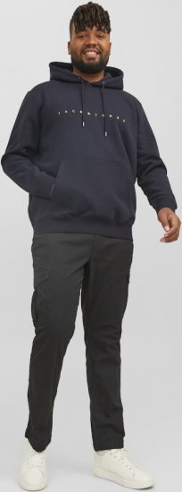 Jack & Jones STAR Hoodie Dark Navy - Bluzy & bluzy z kapturem - Bluzy & Bluzy z kapturem 2XL-12XL