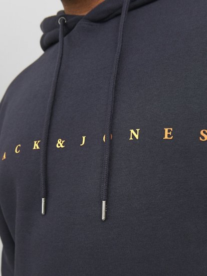 Jack & Jones STAR Hoodie Dark Navy - Bluzy & bluzy z kapturem - Bluzy & Bluzy z kapturem 2XL-12XL
