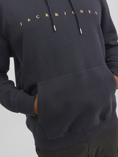 Jack & Jones STAR Hoodie Dark Navy - Bluzy & bluzy z kapturem - Bluzy & Bluzy z kapturem 2XL-12XL