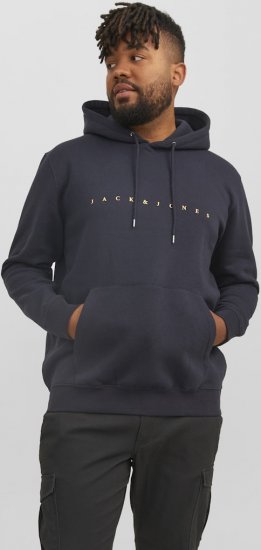 Jack & Jones STAR Hoodie Dark Navy - Bluzy & bluzy z kapturem - Bluzy & Bluzy z kapturem 2XL-12XL