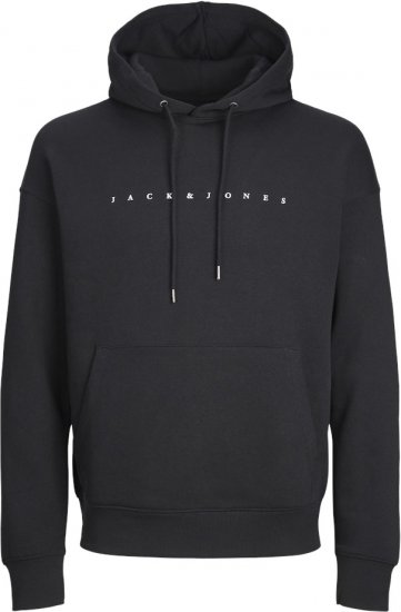 Jack & Jones STAR Hoodie Black - Bluzy & bluzy z kapturem - Bluzy & Bluzy z kapturem 2XL-12XL