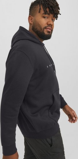 Jack & Jones STAR Hoodie Black - Bluzy & bluzy z kapturem - Bluzy & Bluzy z kapturem 2XL-12XL