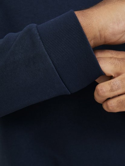 Jack & Jones BRADLEY Sweatshirt Navy Blazer - Bluzy & bluzy z kapturem - Bluzy & Bluzy z kapturem 2XL-12XL