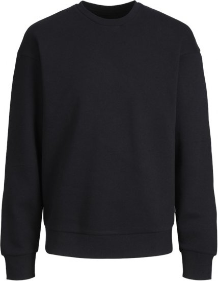 Jack & Jones BRADLEY Sweatshirt Black - Bluzy & bluzy z kapturem - Bluzy & Bluzy z kapturem 2XL-12XL
