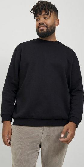 Jack & Jones BRADLEY Sweatshirt Black - Bluzy & bluzy z kapturem - Bluzy & Bluzy z kapturem 2XL-12XL