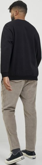 Jack & Jones BRADLEY Sweatshirt Black - Bluzy & bluzy z kapturem - Bluzy & Bluzy z kapturem 2XL-12XL