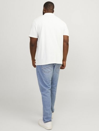 Jack & Jones Rodney Short Sleeve Polo White - Koszulki polo - Koszulki Polo 2XL-8XL