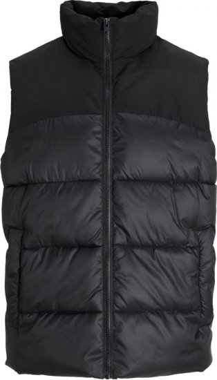 Jack & Jones MOON Bodywarmer Black - Kurtki Męskie Duże Rozmiary - Kurtki Duże rozmiary 2XL-8XL