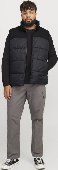 Jack & Jones MOON Bodywarmer Black - Kurtki Męskie Duże Rozmiary - Kurtki Duże rozmiary 2XL-8XL
