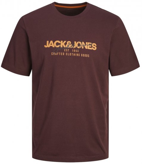 Jack & Jones JJALVIS Vineyard Wine - Koszulki - T-shirty meskie Duże Rozmiary - 2XL-14XL