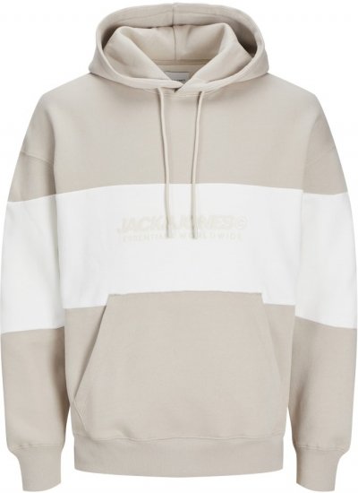 Jack & Jones LEGACY 2 Color Hoodie Beige - Bluzy & bluzy z kapturem - Bluzy & Bluzy z kapturem 2XL-12XL