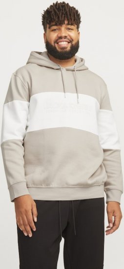 Jack & Jones LEGACY 2 Color Hoodie Beige - Bluzy & bluzy z kapturem - Bluzy & Bluzy z kapturem 2XL-12XL