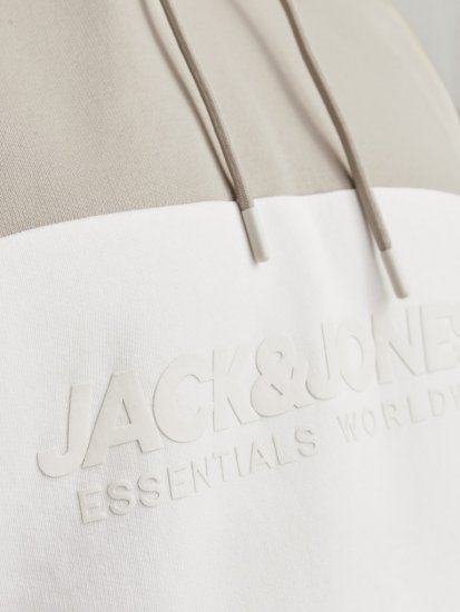 Jack & Jones LEGACY 2 Color Hoodie Beige - Bluzy & bluzy z kapturem - Bluzy & Bluzy z kapturem 2XL-12XL