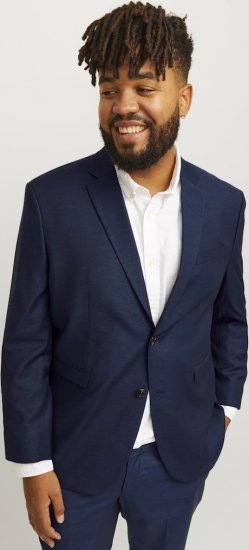 Jack & Jones SOLARIS Blazer Dark Navy - Garnitury - Garnitury dużych rozmiarach