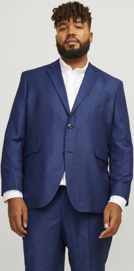 Jack & Jones SOLARIS Blazer Medieval Blue - Garnitury - Garnitury dużych rozmiarach