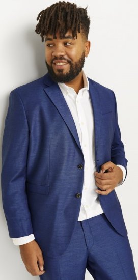 Jack & Jones SOLARIS Blazer Medieval Blue - Garnitury - Garnitury dużych rozmiarach