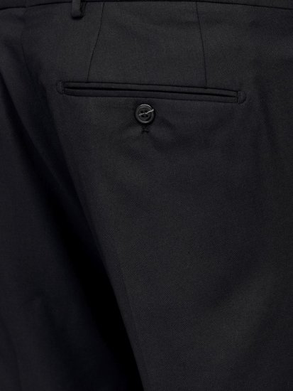 Jack & Jones SOLARIS Trousers Black - Garnitury - Garnitury dużych rozmiarach