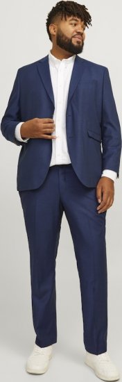 Jack & Jones SOLARIS Trousers Dark Navy - Garnitury - Garnitury dużych rozmiarach