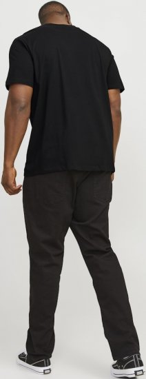 Jack & Jones JJEBRADLEY T-Shirt Black - Koszulki - T-shirty meskie Duże Rozmiary - 2XL-14XL