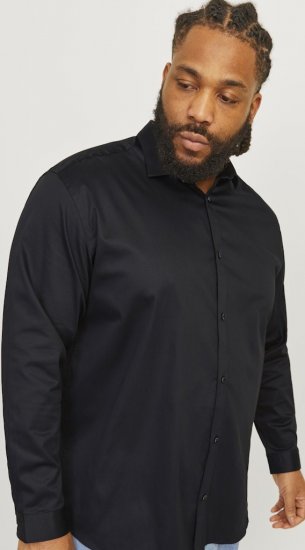 Jack & Jones ARMA LS Shirt Black - Koszule - Koszule 2XL-10XL