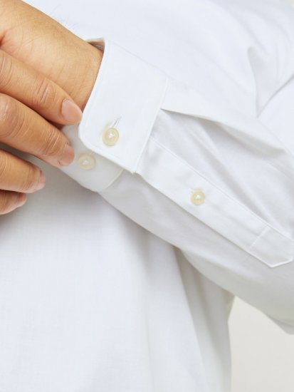 Jack & Jones ARMA LS Shirt White - Koszule - Koszule 2XL-10XL