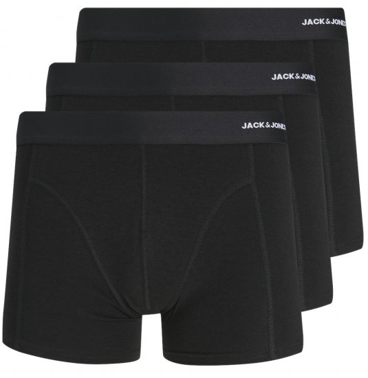 Jack & Jones BASIC BAMBOO Trunks 3-Pack Black - Bielizna & stroje kąpielowe - Bielizna & Stroje kąpielowe 2XL-8XL