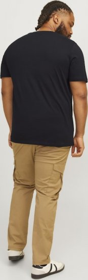 Jack & Jones CORP Logo Play 5 T-Shirt Black - Koszulki - T-shirty meskie Duże Rozmiary - 2XL-14XL