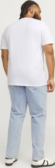 Jack & Jones CORP Logo Play 5 T-Shirt White - Koszulki - T-shirty meskie Duże Rozmiary - 2XL-14XL