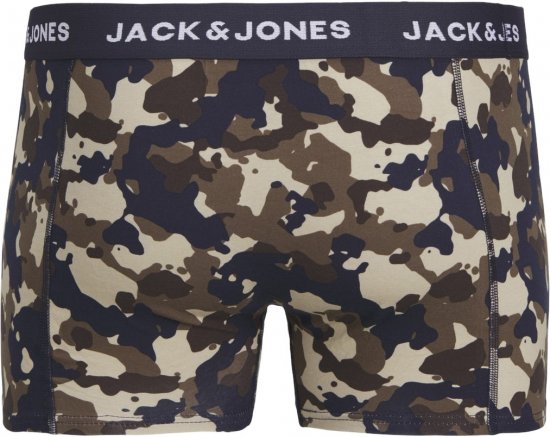 Jack & Jones JACCAMOFLAGE Trunks 3-Pack Navy Blazer - Bielizna & stroje kąpielowe - Bielizna & Stroje kąpielowe 2XL-8XL