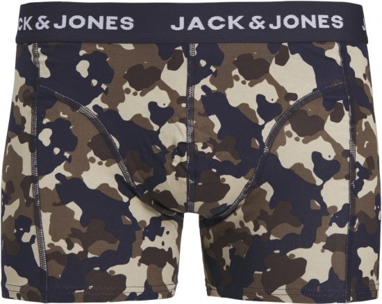 Jack & Jones JACCAMOFLAGE Trunks 3-Pack Navy Blazer - Bielizna & stroje kąpielowe - Bielizna & Stroje kąpielowe 2XL-8XL