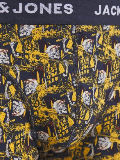 Jack & Jones SKULLROCK Trunks 3-Pack Navy Blazer - Bielizna & stroje kąpielowe - Bielizna & Stroje kąpielowe 2XL-8XL