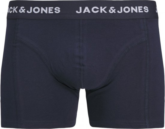 Jack & Jones SKULLROCK Trunks 3-Pack Navy Blazer - Bielizna & stroje kąpielowe - Bielizna & Stroje kąpielowe 2XL-8XL